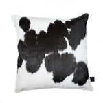 Zulucow Nguni cowhide cushion black and white scatter cushions home accessories soft furnishings interiors home, sustainable, ethical, handmade, animal print cushion, fur cushions, pillows, faux fur cushion