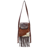 Cowhide Mini Bag with Fringe