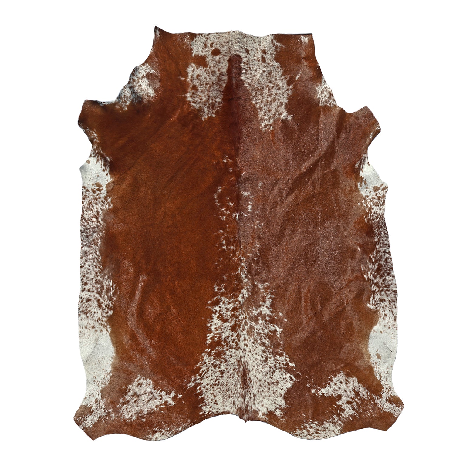 Brown and White Cowhide Rugs