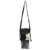 Cowhide Mini Bag with Fringe