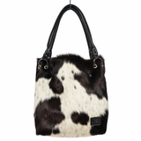 Cowhide Slouch Shoulder Bag