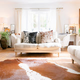 Brown and White Cowhide Rugs