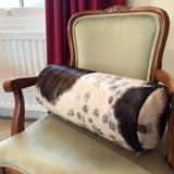 Brown and White Cowhide Cushions