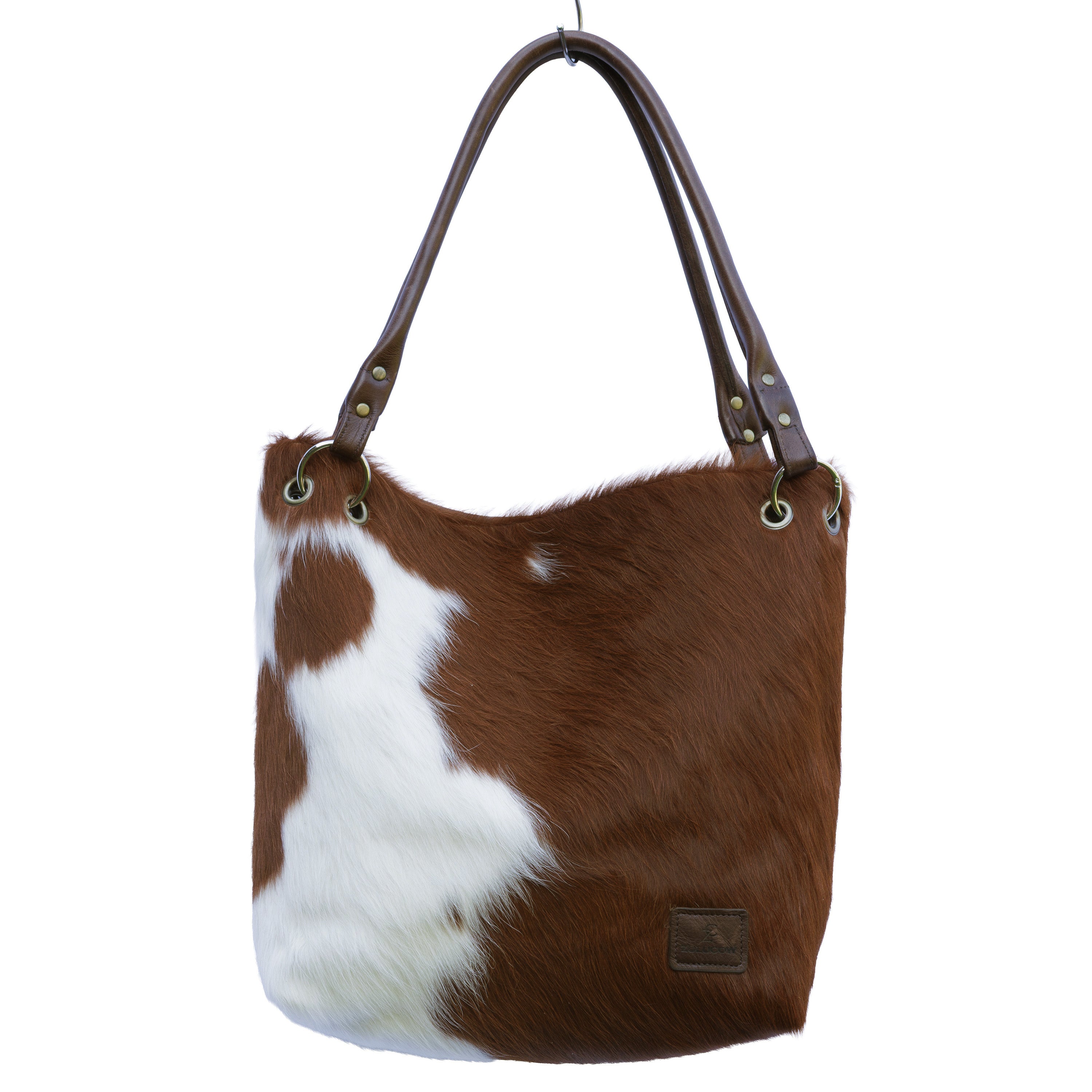 Cowhide Slouch Shoulder Bag