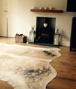 cream, beige, champagne cowhide rug, luxury interiors, home accessories, interiors, rugs