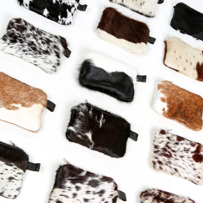 cowhide purses, handmade, women's accessories