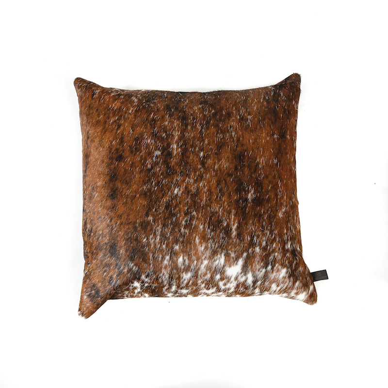 Zulucow Nguni cowhide cushion brown and white scatter cushions home accessories soft furnishings interiors home decor pillows