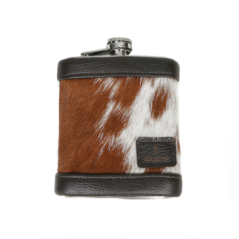 cowhide, natural leather, hip flask, unique, handmade, 8oz hip flask, mens gifts, presents for men, father's day gifts