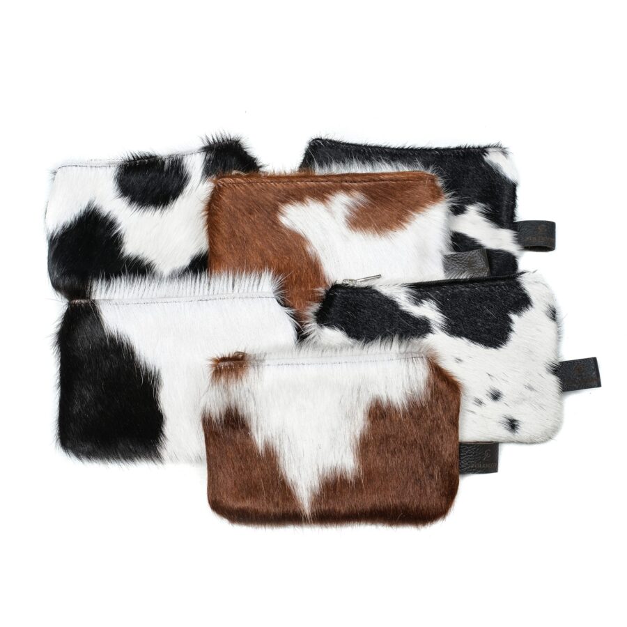 leather, cowhide purse, black and white purse, brown and white, accessories, sustainable, ethically-made, unique gifts, stocking fillers