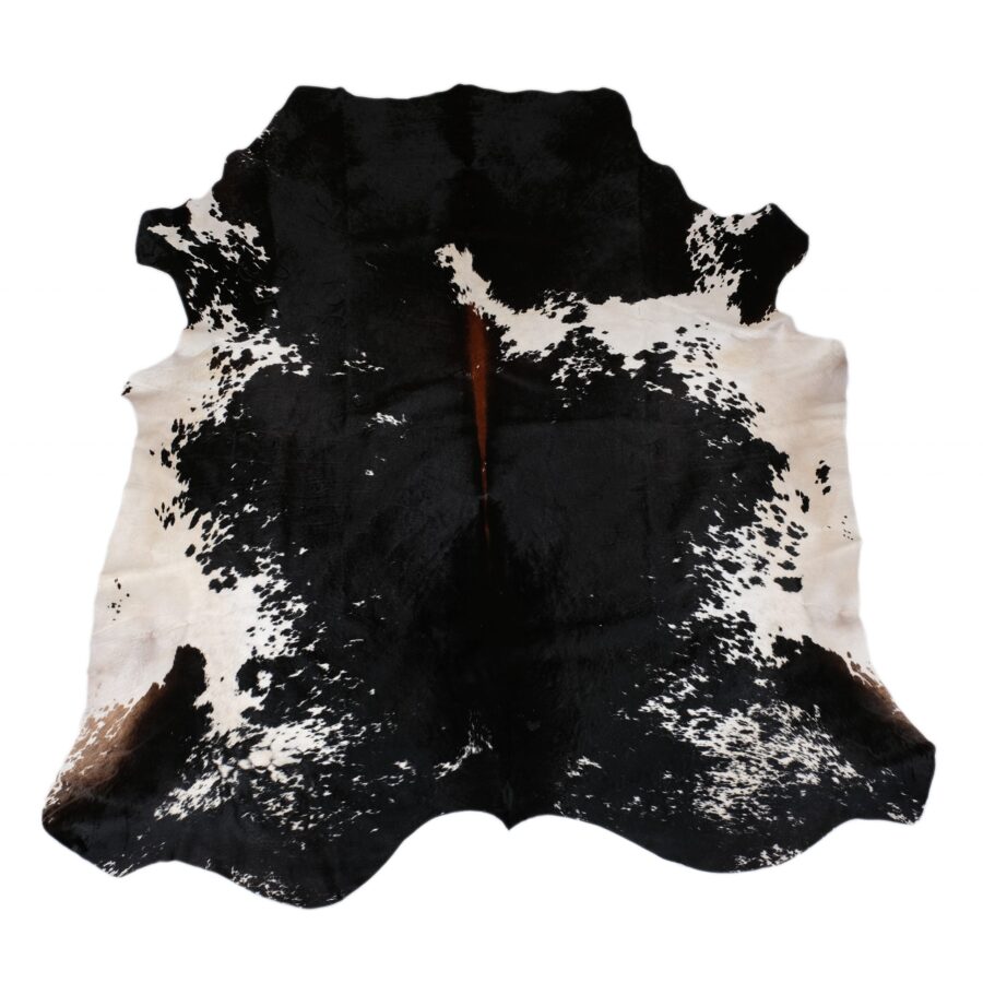 Zulucow Nguni cowhide rug, tricolour rug, animal skin, by product, luxury interiors, home interiors, interior styling, soft furnishings, sustainable, ethical, living room decor, floor art