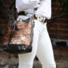 womens cowhide bucket bag