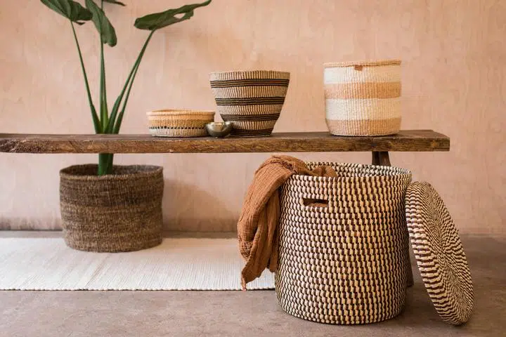 natural jute laundry basket 