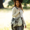 Boho fringe bag by Zulucow – cowhide shoulder bag with western and festival vibes