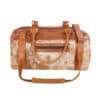 Hand-made, Zulucow leather and cowhide travel bag, for weekends away