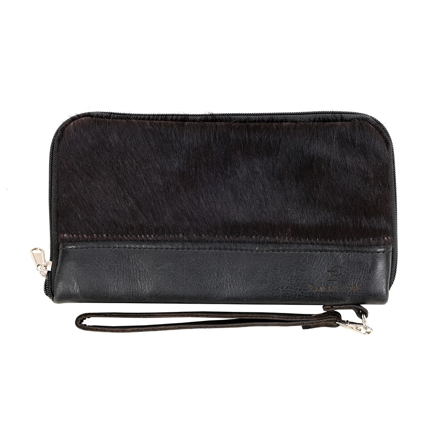 Cowhide wallet, travel wallet, cowhide purse