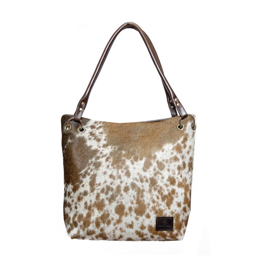 cowhide bag, cowhide purse, slouch bag, sustainable bag, artisan-made, ethically-made bag