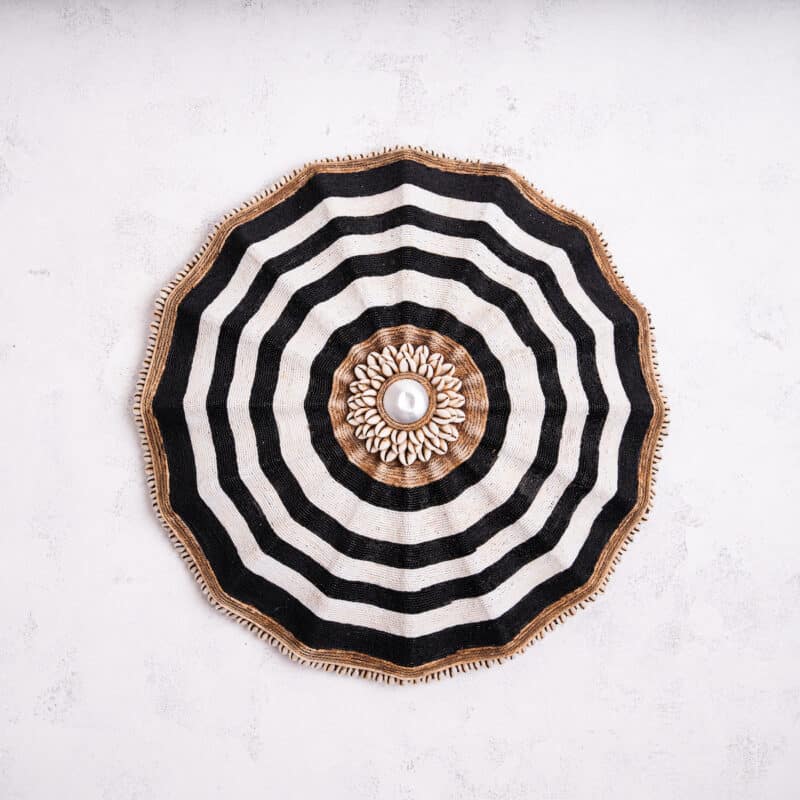 Cameroon beaded shield wall hanging Cameroon Beaded Shield-Wall-hangings, ethically-made, eclectic interiors, artisan-made, hand made decor