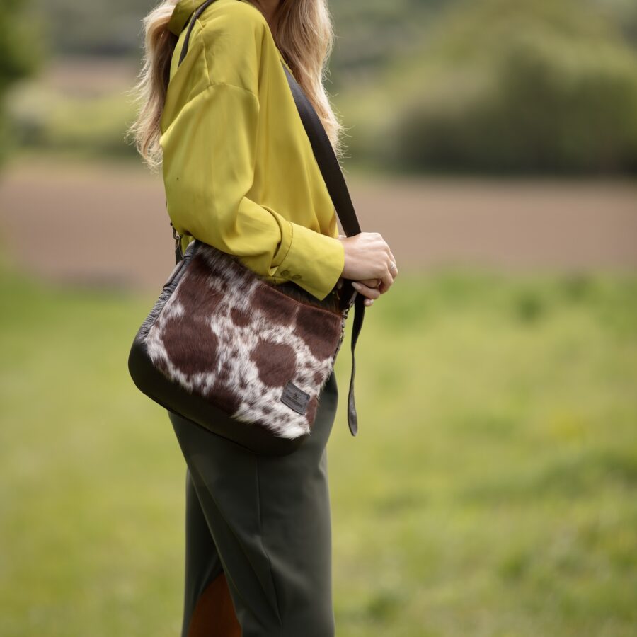 Alternative view of Cowhide Saddle Bag