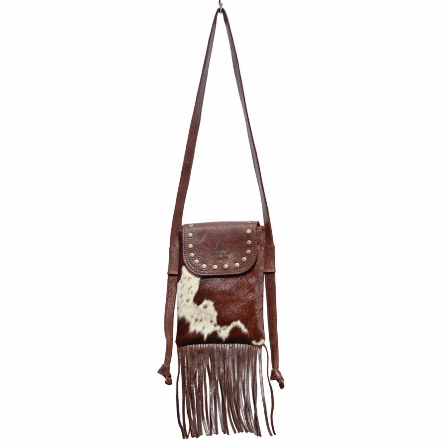 Cowhide Mini Bag with Fringe