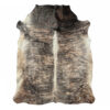 Brown and white Nguni cowhide rug