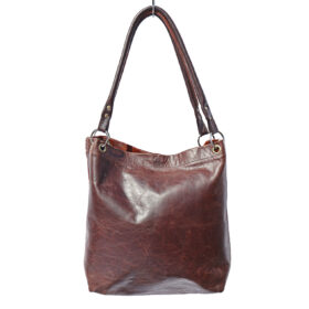 Handmade cow-print slouch bag – ethically crafted, sustainable cowhide leather handbag for a unique, luxury statement piece.