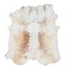 Huge, real cowhide rug with striking brown and cream Nguni markings, sustainably-sourced South Africa